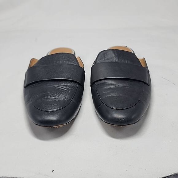 LINEA PAOLO ANNIE LOAFER MULES BLACK LEATHER LADIES 8 GUC - Picture 3 of 16